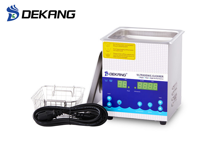 Mini Bath Digital Ultrasonic Cleaner 1.3L Time Setting For Bracelet