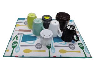 Wholesale 38x50cm Kitchen Counter Microfiber Dish Drying Mat from china suppliers