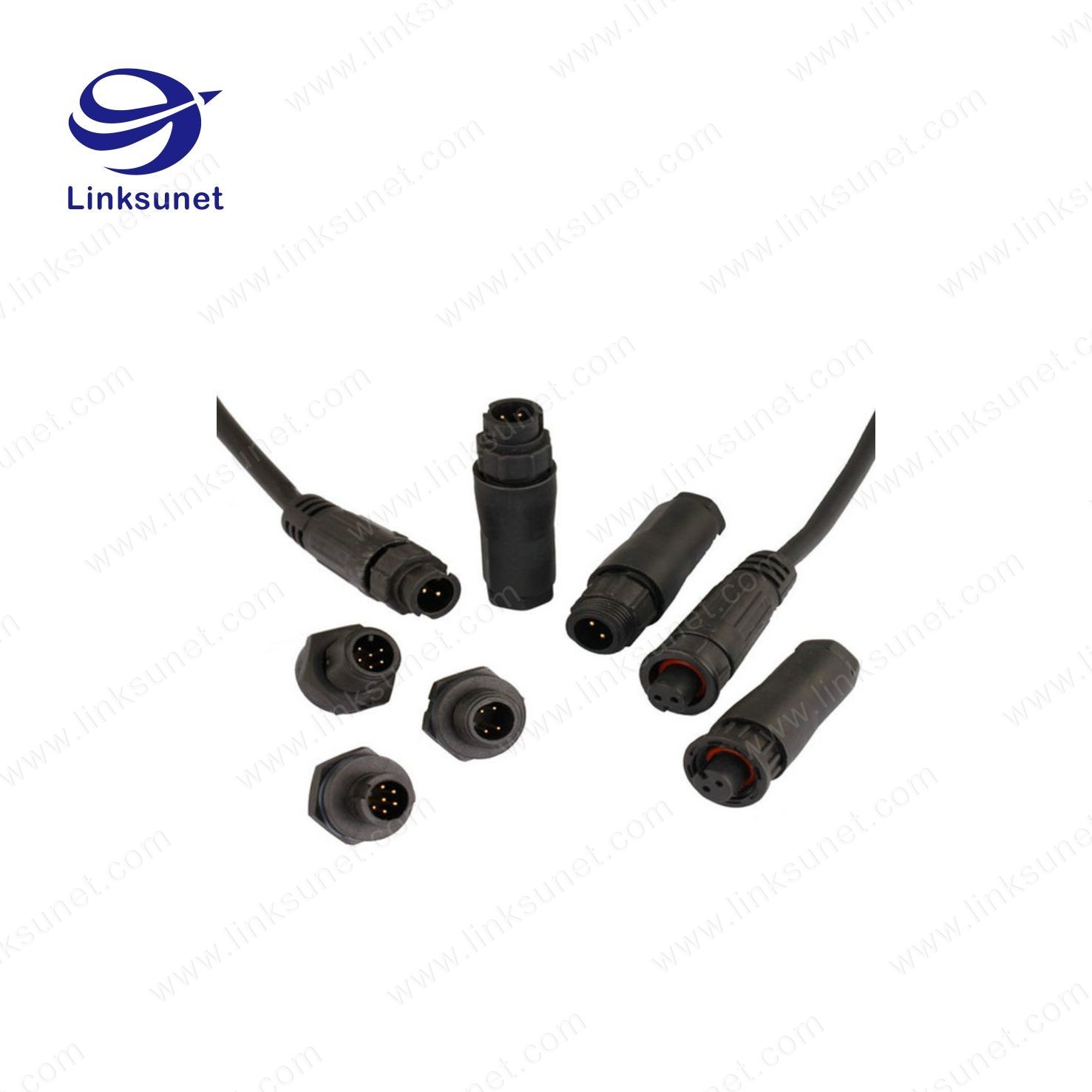 Bayonet Type LED Wire Connectors Front Panel Mount Lock TVR 1.25 - 5 Add JST XAP - 3V - 1