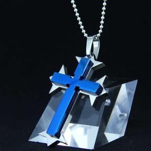 Wholesale Fashion Top Trendy Stainless Steel Cross Necklace Pendant LPC390 from china suppliers