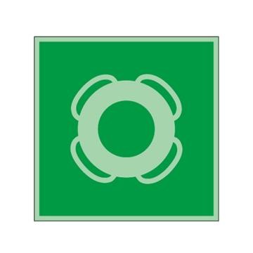 Ceiling Mounted Light-Emitting Photoluminescent IMO Signage 1mm Thickness