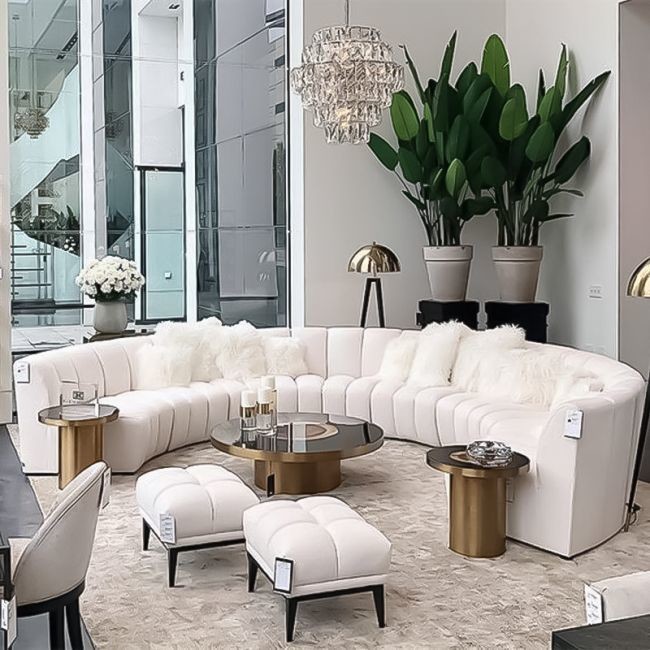 Smooth Sofa Chenille Linen Sofa Fabric For Living Room