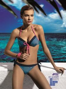 Wholesale Blue striped bikini from china suppliers