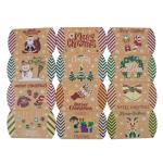 Custom Logo Kraft Paper Mailer Box for Christmas Candy Express Packaging