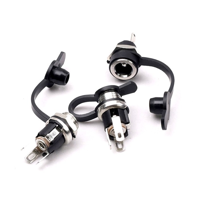 2.5mm*5.5mm Dip Quick Connect Coupling Female Dc Power Plugs
