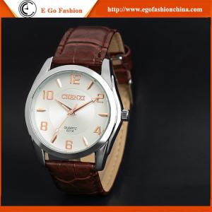Wholesale 021AR Fashion Business Wacth for Man Leather Band Big Dia OEM Watches Quartz Analog Watch from china suppliers