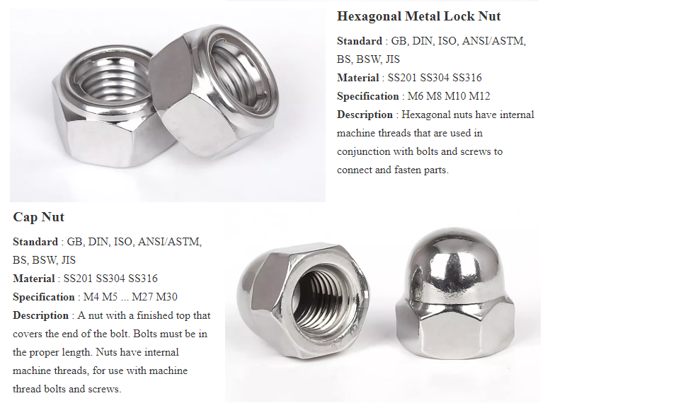 Healthcare Metric M5 5/16 Self-Locking Hexagon DIN985 Stainless Steel 304/316 Nylon Insert Lock Nut for Heavy Industry