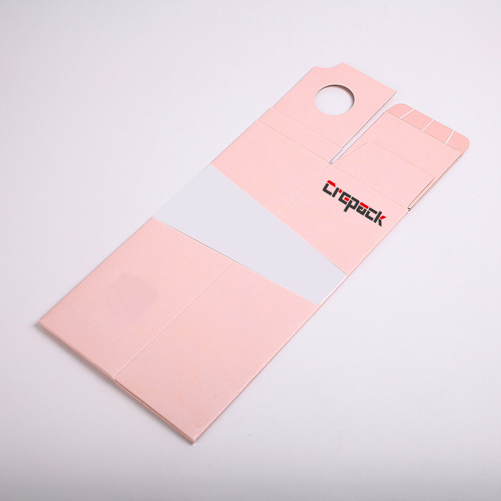 Pink Single Bottle Perfume Cosmetic Packaging Boxes With Insert Pink Interior