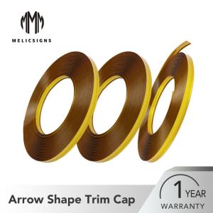 Wholesale Golden Plastic Trim Cap 35 / 45 Meters For Acrylic Channel Letter Edge from china suppliers