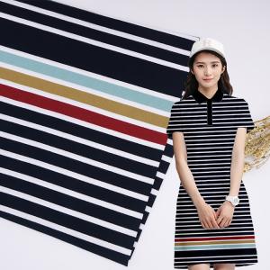 Wholesale Skin-Friendly And Soft Wear-Resistant Striped Knit Fabric For Casual Wear from china suppliers
