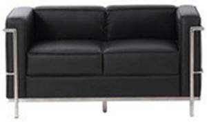 Wholesale modern club 2 unit sofa with chromed foot from china suppliers