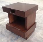 Wooden 5-star hotel furniture stone top night stand/bed side table NT-0022