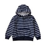 Winter Children'S Clothing Infant Hooded Cartoon Print Zip Kids Jacket