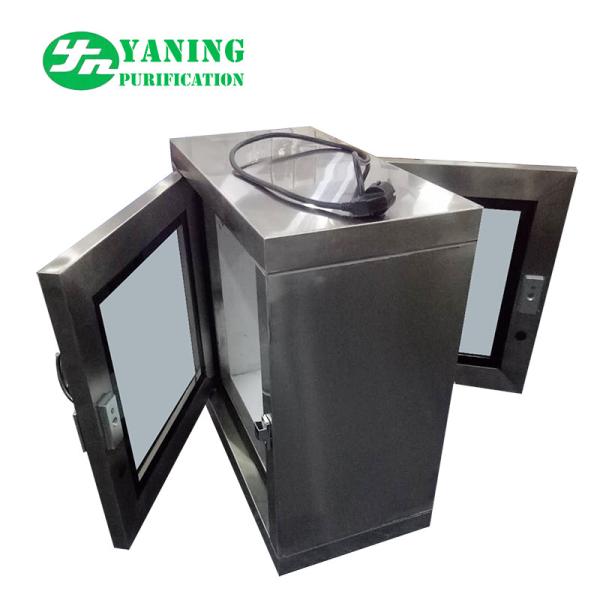 Ordinary Stainless Steel Pass Through Air Shower Pass Box Clean Room 12 Months