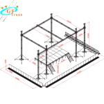 Church 4m Roof Lighting Aluminium Stage Truss System