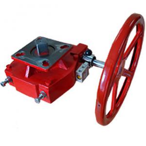 China Red Pneumatic Valve Accessories Manual Declutchable Manual Override Gearbox on sale