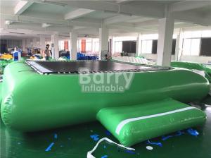 Wholesale Green Inflatable Water Toys Water Trampoline For Floating Water Park Equipment from china suppliers