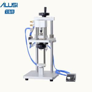 Wholesale Semi Auto Perfume Manufacturing Equipment Table Top Pneumatic Small Perfume Bottle Pump Crimping Machine from china suppliers