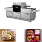 Automatic Ready Meal Packaging Machine Vacuum Stainless Steel Frame Antirust
