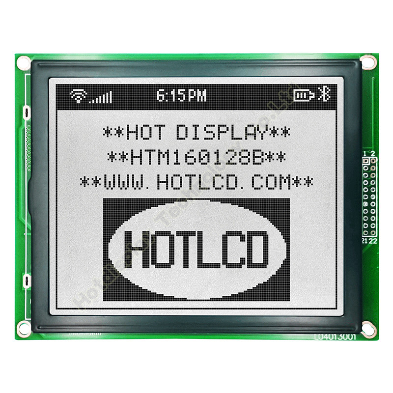 160X128 Graphic Blue LCD Display With White Backlight T6963C