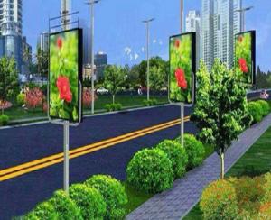 Wholesale weatherproof work IP65 High Brightness Street Outdoor Pole Screen Led Poster from china suppliers