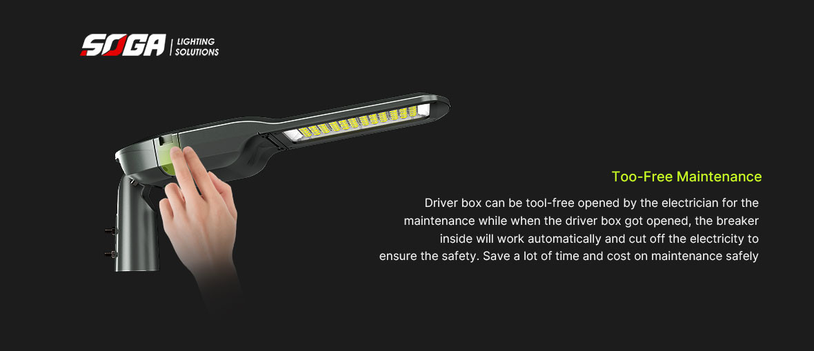 Dimmable 100 Watt LED Shoebox Lights Rugged Design 10KV Surge