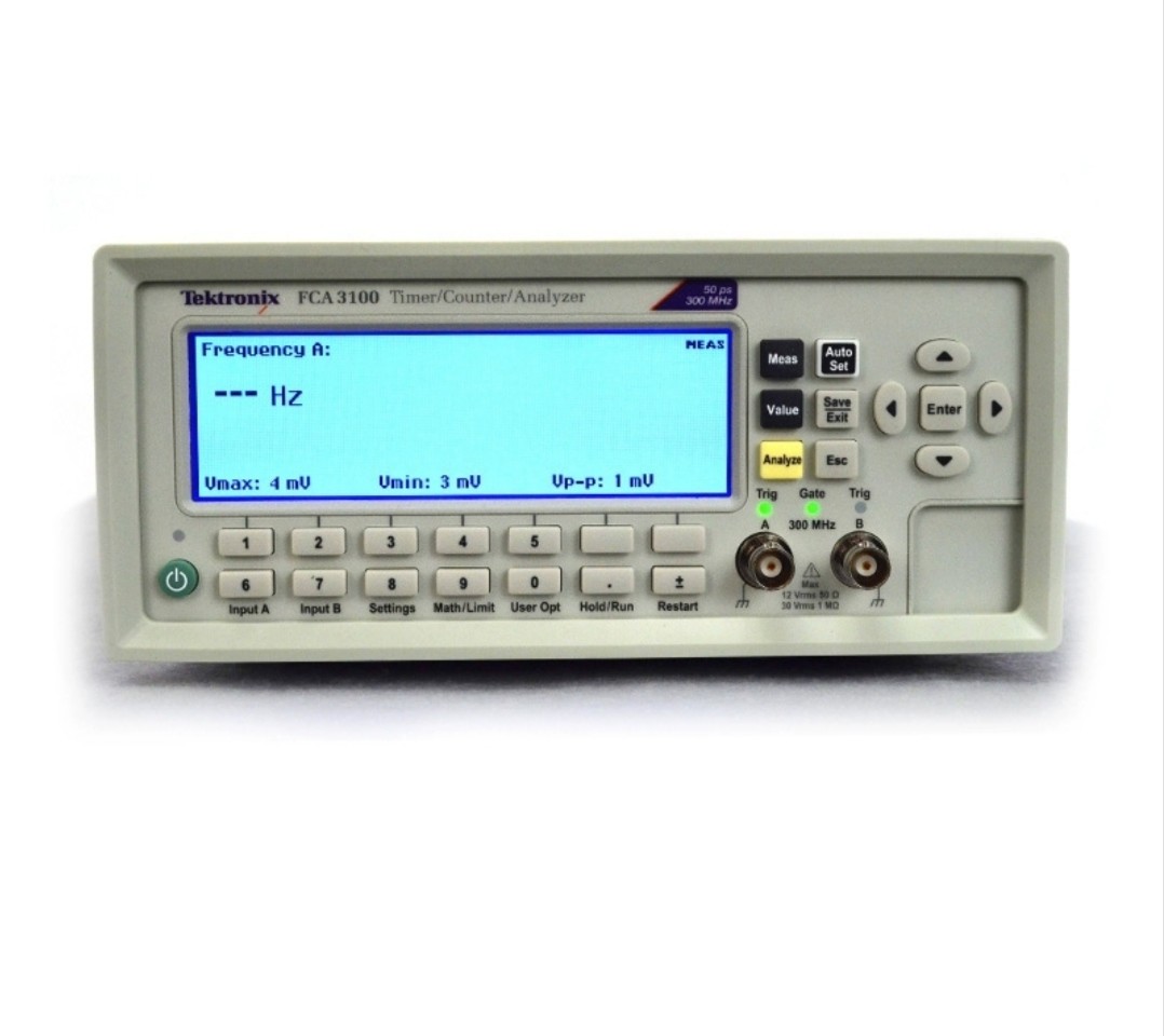 Tested Pre-Owned Tektronix FCA3100 Frequency Counter/ Timer 300MHz 50 Ps Std Timebase