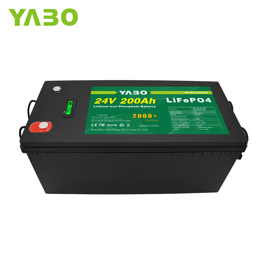 25.6V 24V Lifepo4 Battery Pack For Storage Energy System 200 Ah Lithium