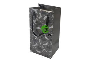Wholesale Matt Lamination Logo Custom Retail Bags , OEM Black Retail Shopping Bags from china suppliers