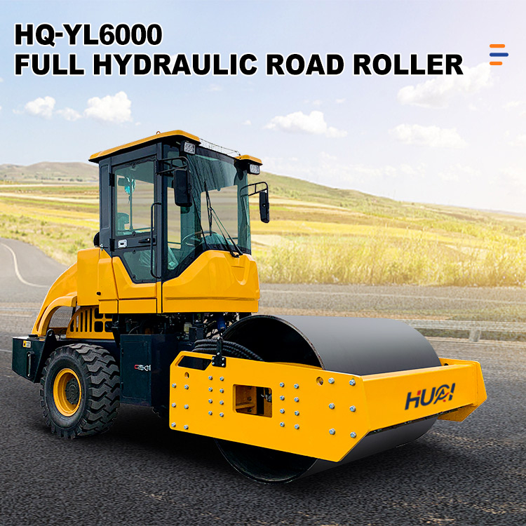 Ride On Vibratory Single Drum 6000 Kg Asphalt Ground Road Rollers For Asphalt Laying