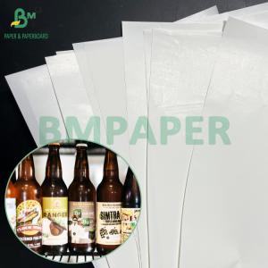 Wholesale 65gsm 70gsm Waterproof Wet Strength C1S Label Paper For Beer Bottle Sticker from china suppliers