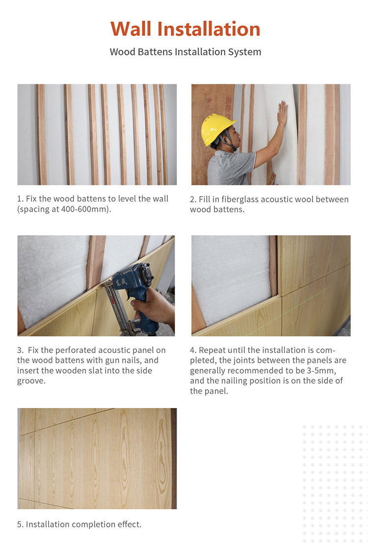 Premium Finish Micro Perforated Acoustic Wood Panels for Office Interiors