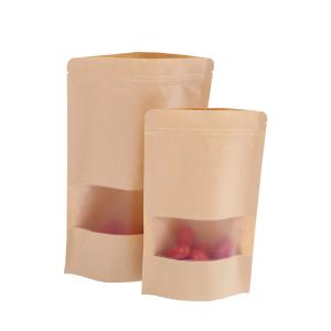 Wholesale Food Grade certificate candy nuts bean zip lock kraft paper bag from china suppliers