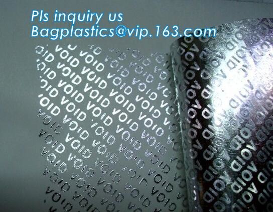 Printed self adhesive sticker void security peel off warranty label,Custom Serial Number Bar code Security Warranty VOID