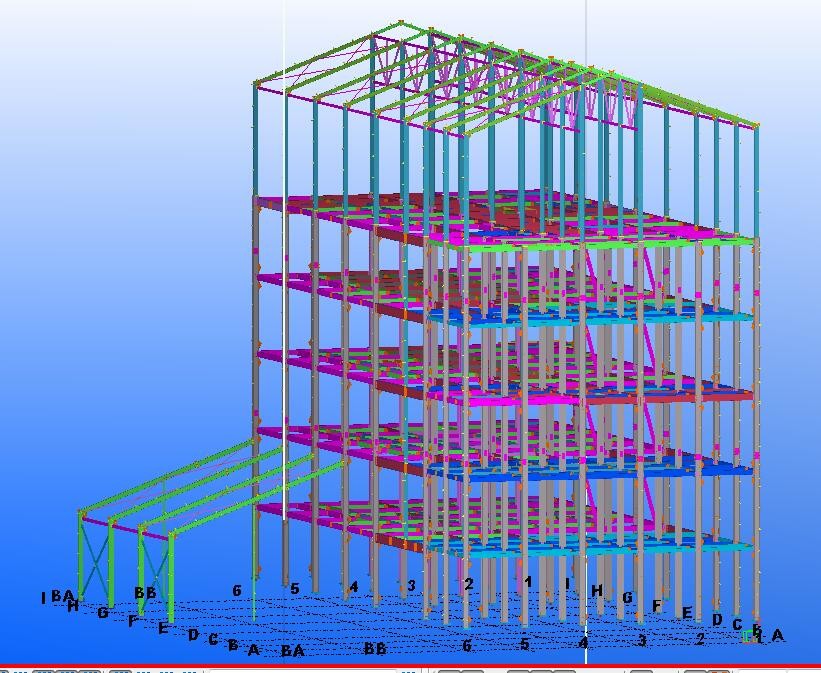 Structural Steel Framework Building Construction Multi Storey High Strength