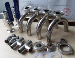 1/2 Inch - 8 Inch Stainless Steel Pipe Fittings Sanitary Elbow , Bend , Tee ,