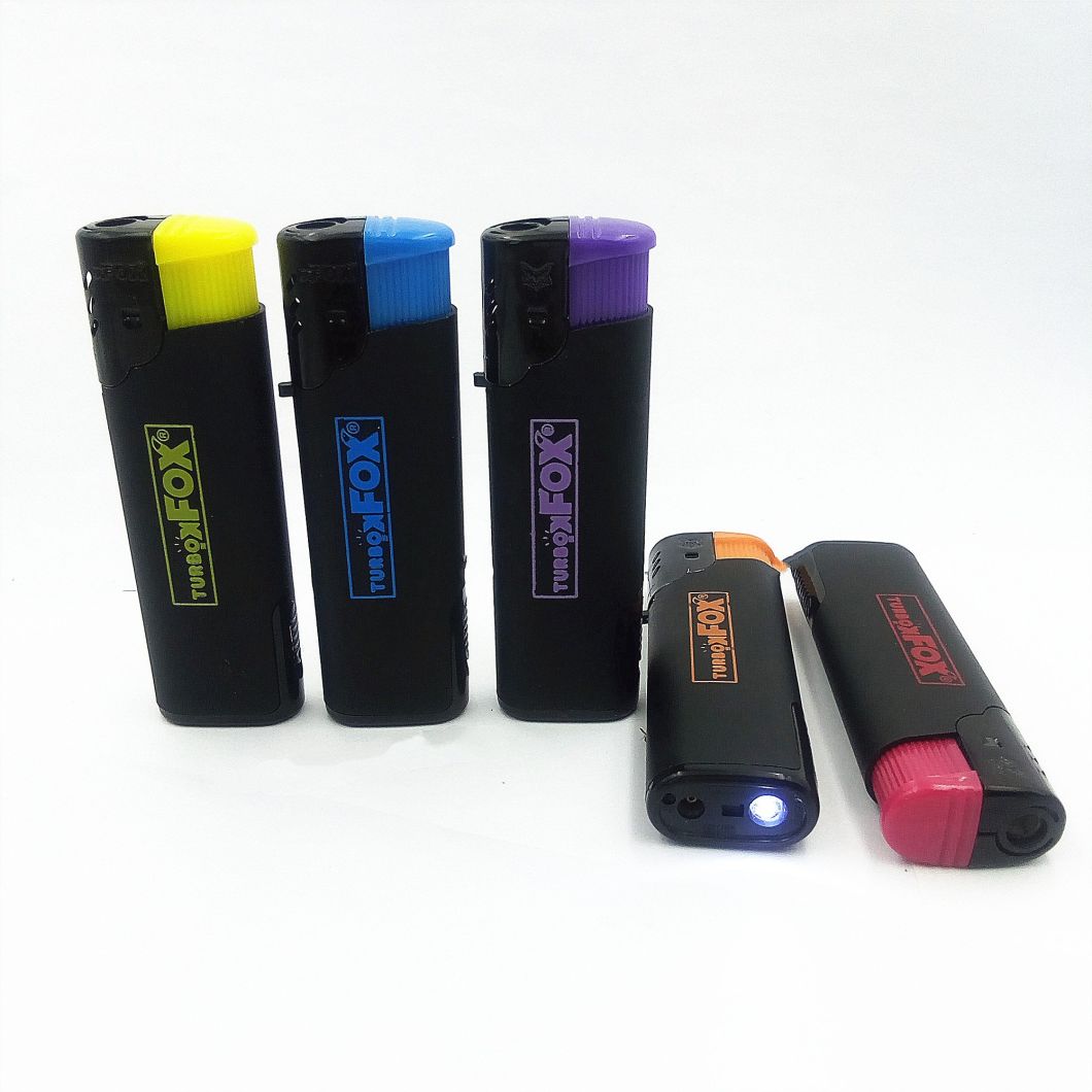 Men&prime;s Gift of Dy-F003 Electronic LED Lamp Refillable Windproof Gas Lighter