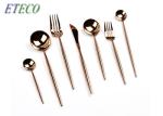 Dishwasher Safe Gold Cutlery Set Plate Knife Kitchen Tools Restaurant Using