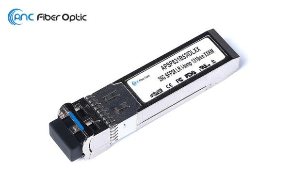 25G SFP28 LR SM Optical Transceiver Module 1310nm 10km For Industrial Temperatur