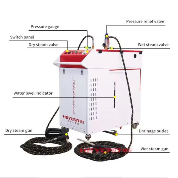 Effective Pressure Cleaning Steam Car Engine Compartments Washer for Professiona