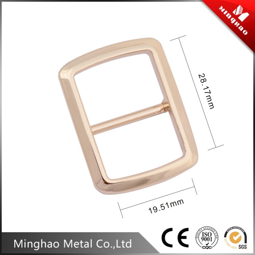 Hot sale 28.17*19.51mm light gold Tri-glide adjustable strap bruckle