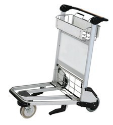 Portable 3 Wheels Smart Cart Airport , Luggage Cart Trolley For Hotel Staff, Airport Luggage Trolley