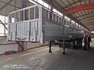 Wholesale 4 Axle 80 Ton Transport Trucks Bulk Goods Sidewall Fence Trailers Dropside Semi Trailer from china suppliers