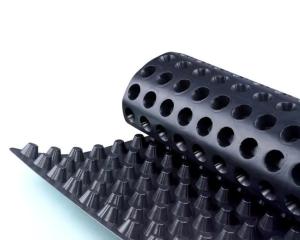 Wholesale Plastic Drainage Board for Green Roofs Customized Dimple Waterproof HDPE Drain Board from china suppliers