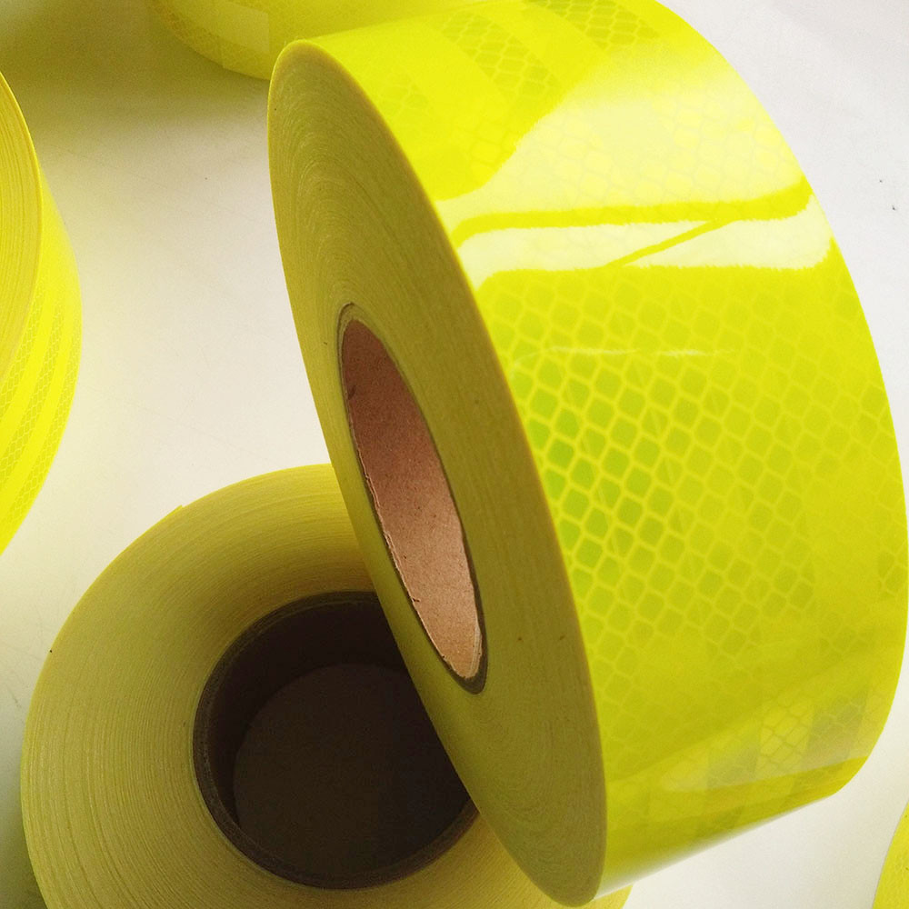 Waterproof 2 inch x 150 Feet Fluorescent Yellow DOT C2 Reflective Tape