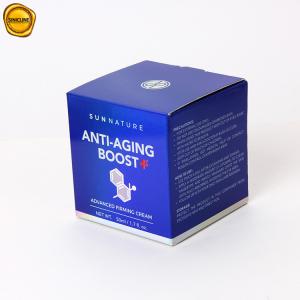 Wholesale Custom Face Cream Packaging Box Royal Blue Cosmetic Paper Box Printing Logo from china suppliers