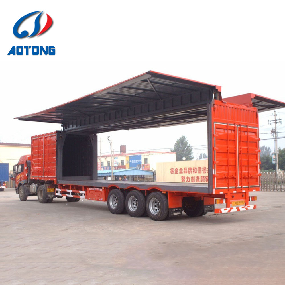 40 Tons Max Payload 13 Ton Axle Enclosed Dry Wing Van Semi Trailer for Express Logistics