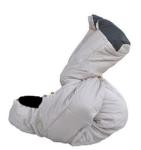 White Warm Down Feather Winter Adult Wearable Sleeping Bag Suit