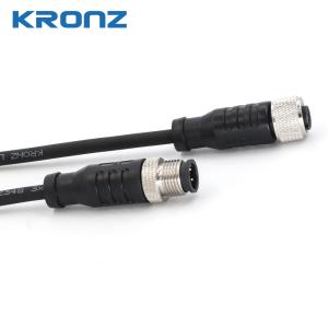 Wholesale M12 Connector 4-Pin Male Front Panel Mount Connector with 10M Black Cable Connectors from china suppliers