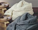 Embroidery Printing Hotel Spa Bathrobes 100% Cotton Customized